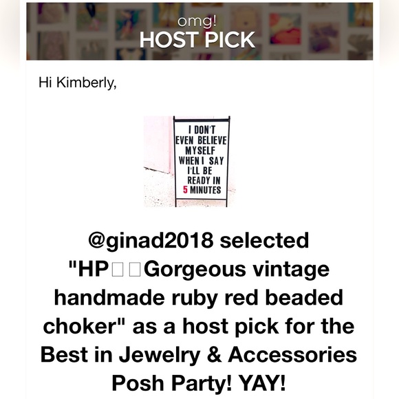 HPx2🌹Gorgeous vintage ruby red beaded choker ~ Handmade ~ Rare ~ Discontinued - Picture 8 of 12